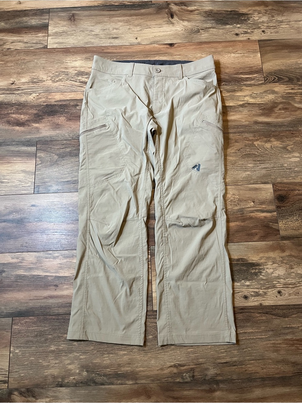 Eddie Bauer First Ascent Men’s 36x29 Hiking Pants Tan Nylon Stretch